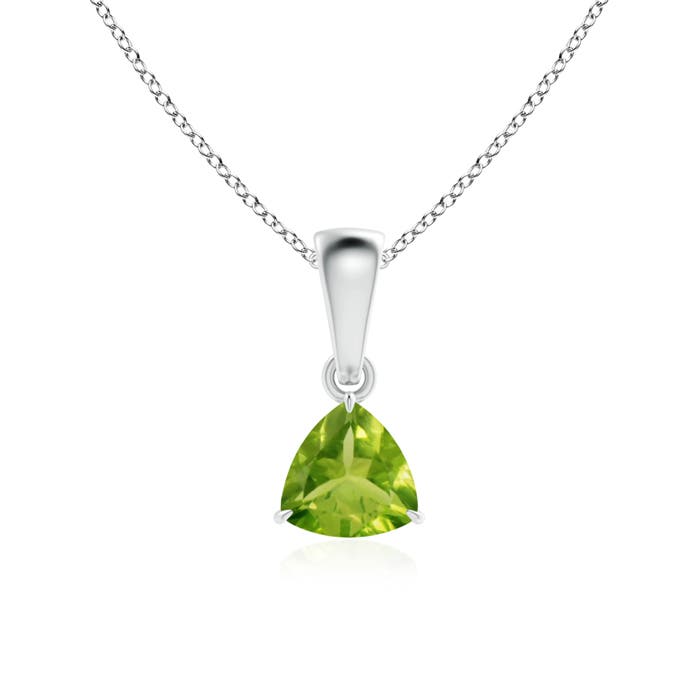 Pear-Shaped Peridot Solitaire Pendant