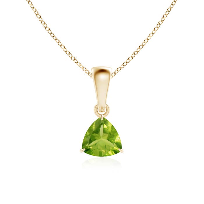 AAA - Peridot / 0.5 CT / 14 KT Yellow Gold