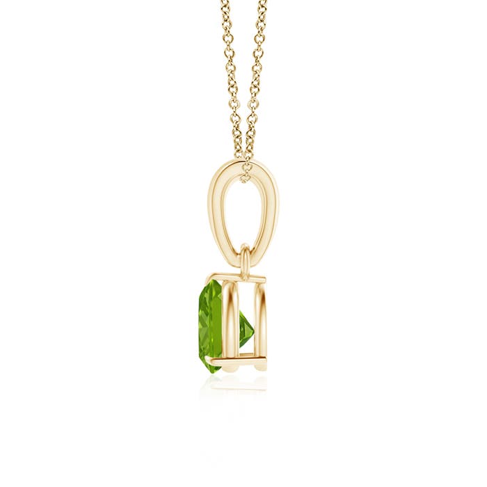 AAAA - Peridot / 0.5 CT / 14 KT Yellow Gold