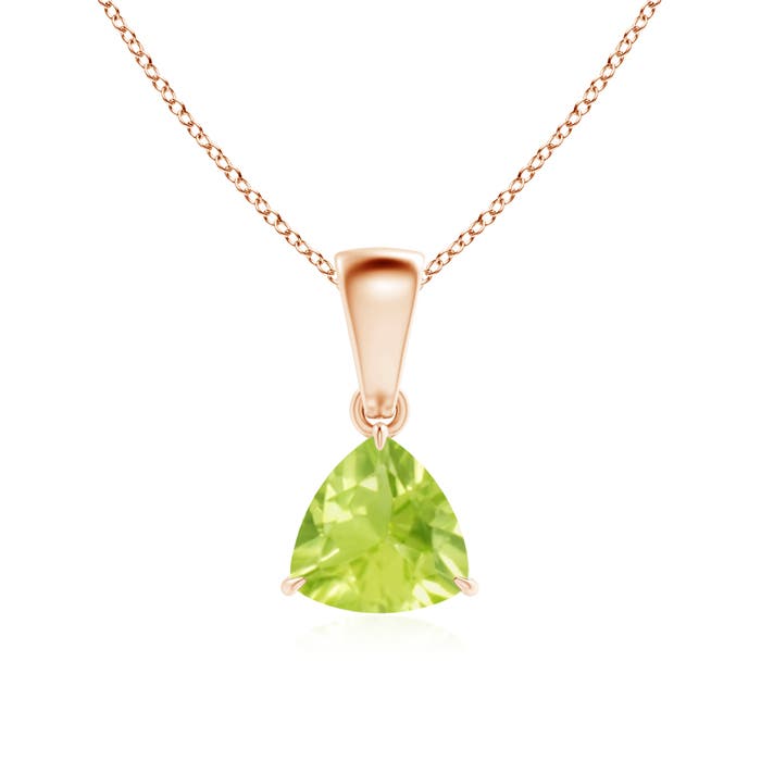 A - Peridot / 0.7 CT / 14 KT Rose Gold