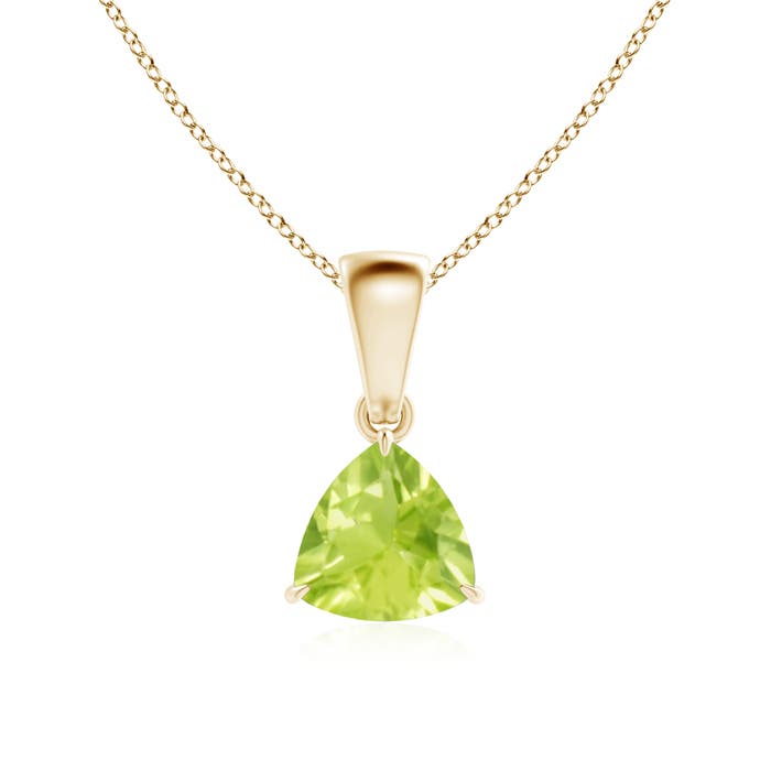 A - Peridot / 0.7 CT / 14 KT Yellow Gold