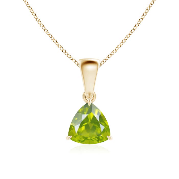 AA - Peridot / 0.7 CT / 14 KT Yellow Gold