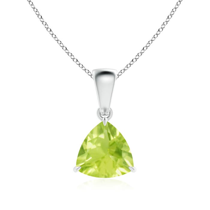 A - Peridot / 1.2 CT / 14 KT White Gold