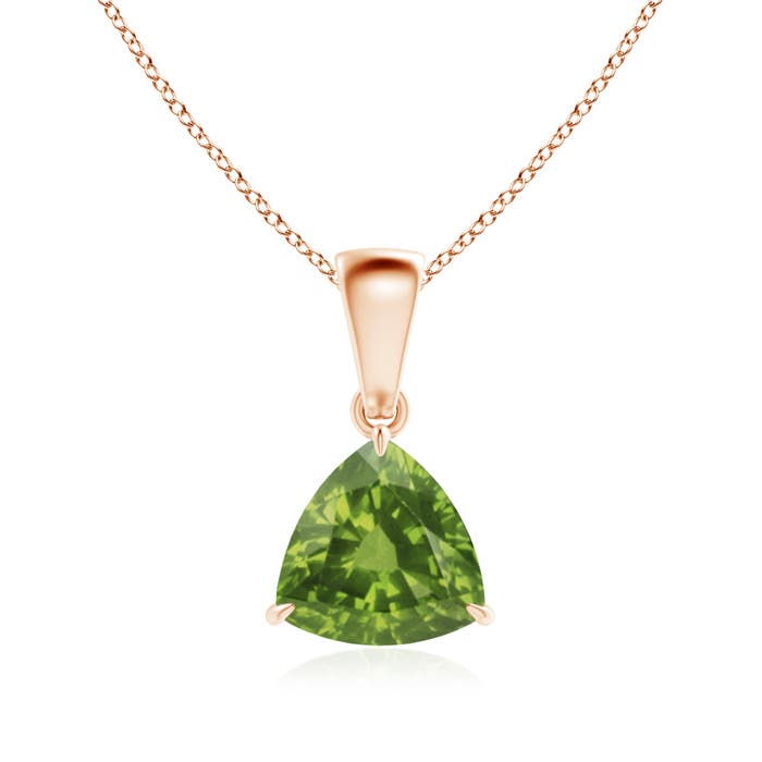 AAAA - Peridot / 1.2 CT / 14 KT Rose Gold