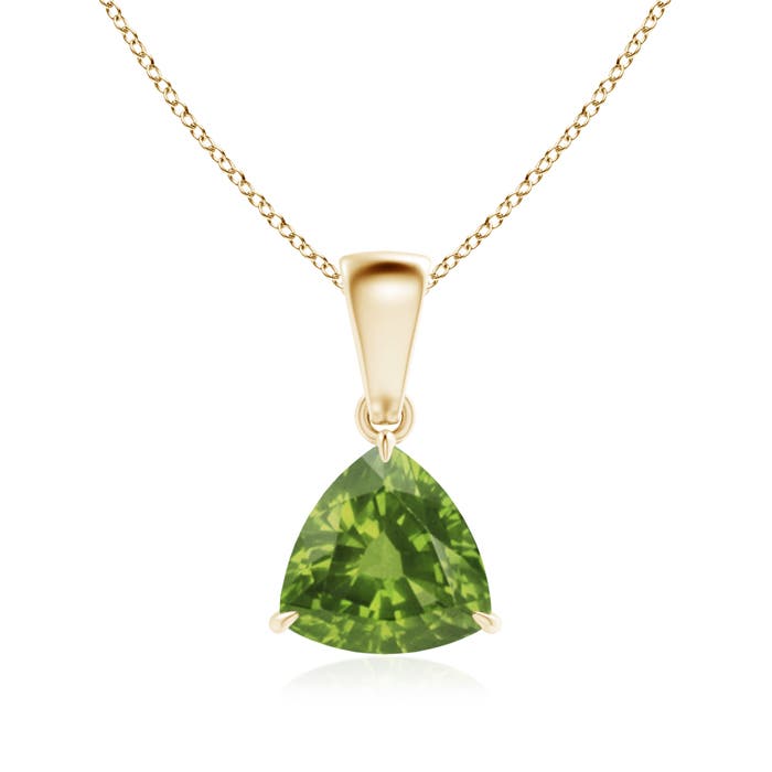 AAAA - Peridot / 1.2 CT / 14 KT Yellow Gold