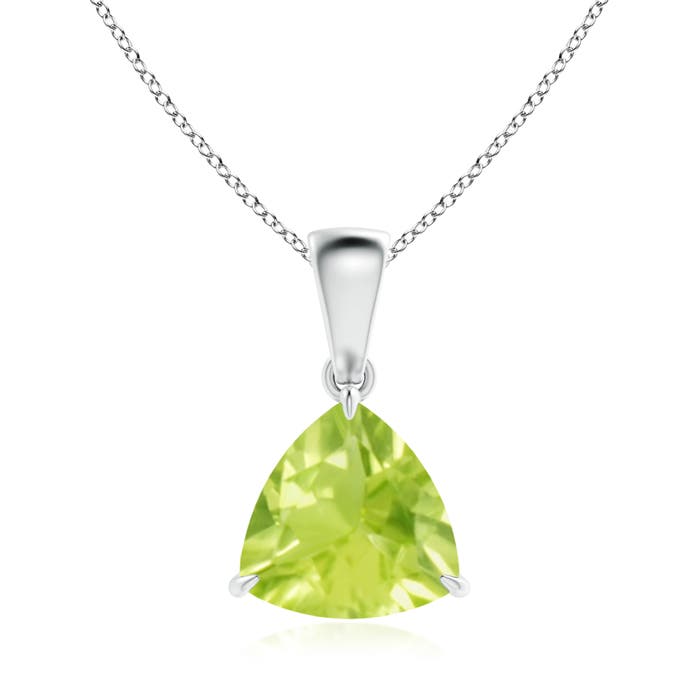 A - Peridot / 1.9 CT / 14 KT White Gold