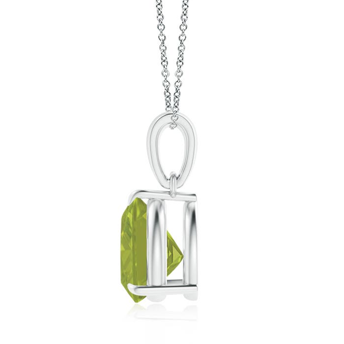 AA - Peridot / 1.9 CT / 14 KT White Gold