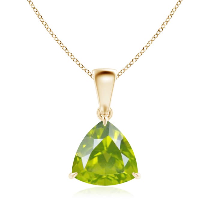 AA - Peridot / 1.9 CT / 14 KT Yellow Gold