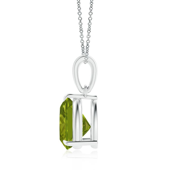 AAA - Peridot / 1.9 CT / 14 KT White Gold