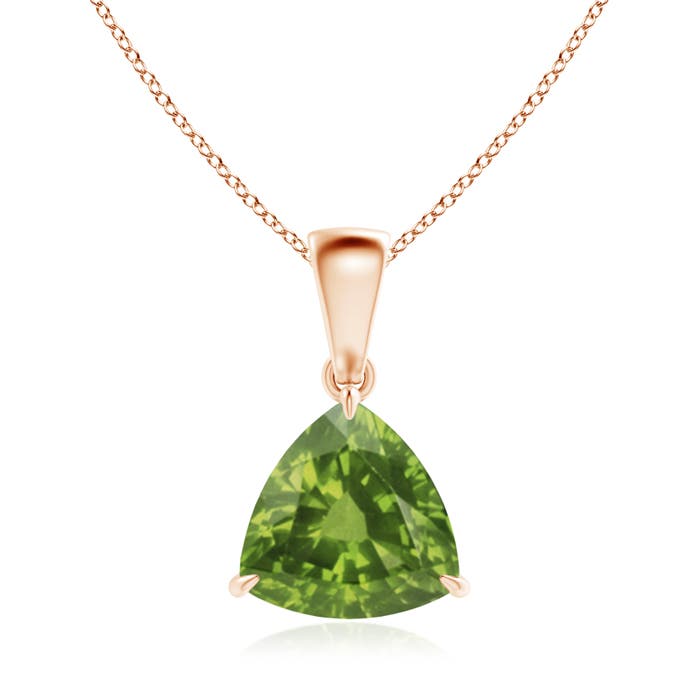 AAAA - Peridot / 1.9 CT / 14 KT Rose Gold