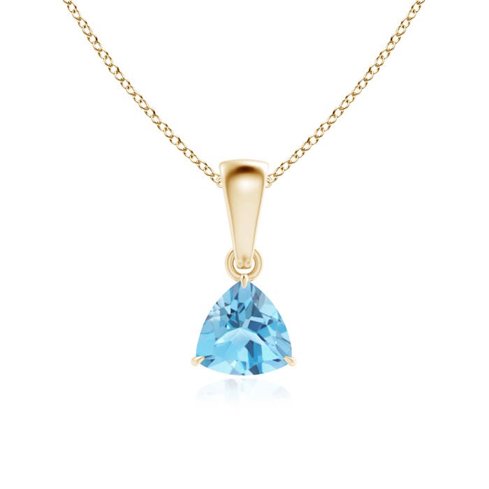 A - Swiss Blue Topaz / 0.5 CT / 14 KT Yellow Gold