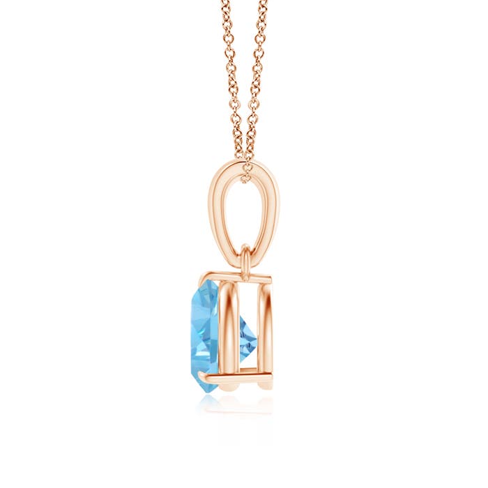 AA - Swiss Blue Topaz / 0.9 CT / 14 KT Rose Gold