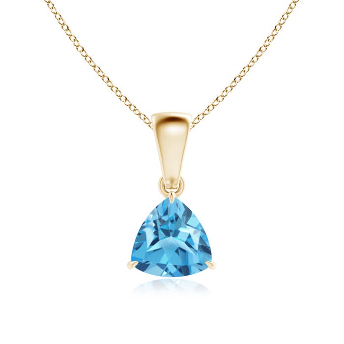 AA - Swiss Blue Topaz / 0.9 CT / 14 KT Yellow Gold