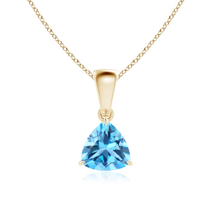 AAA - Swiss Blue Topaz / 0.9 CT / 14 KT Yellow Gold