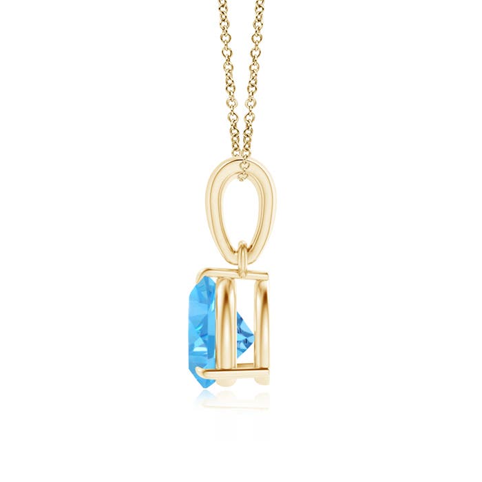 AAA - Swiss Blue Topaz / 0.9 CT / 14 KT Yellow Gold