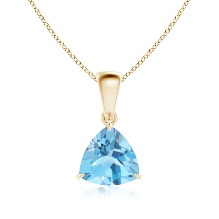 A - Swiss Blue Topaz / 1.3 CT / 14 KT Yellow Gold