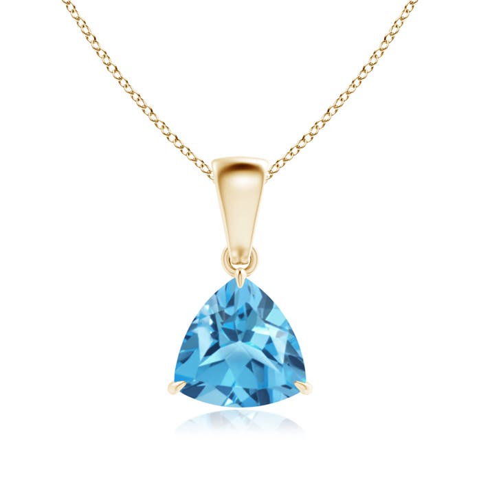 AA - Swiss Blue Topaz / 1.3 CT / 14 KT Yellow Gold