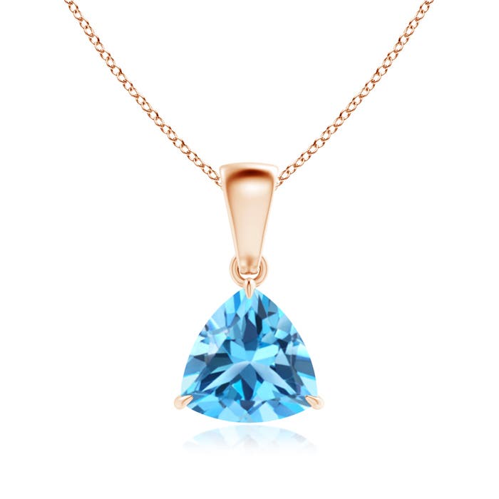 AAA - Swiss Blue Topaz / 1.3 CT / 14 KT Rose Gold