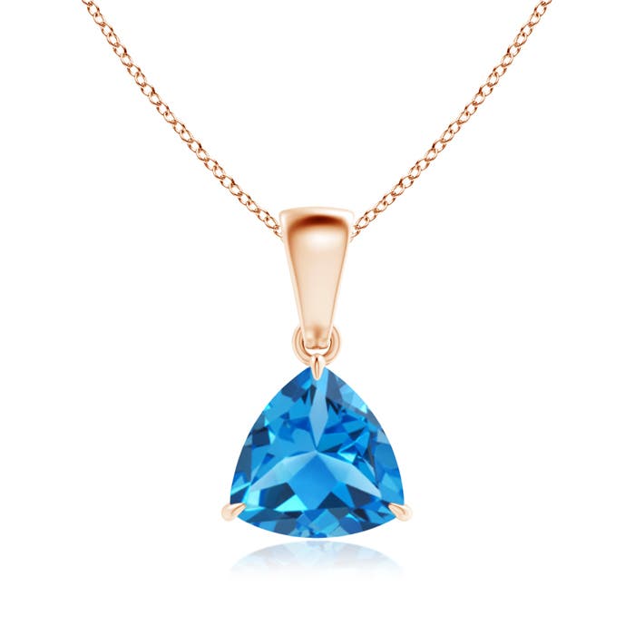 AAAA - Swiss Blue Topaz / 1.3 CT / 14 KT Rose Gold