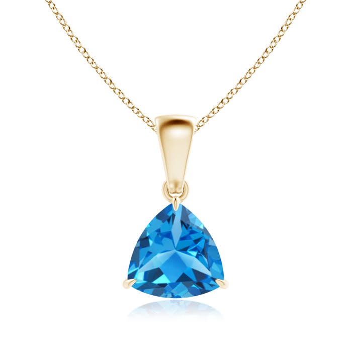 AAAA - Swiss Blue Topaz / 1.3 CT / 14 KT Yellow Gold