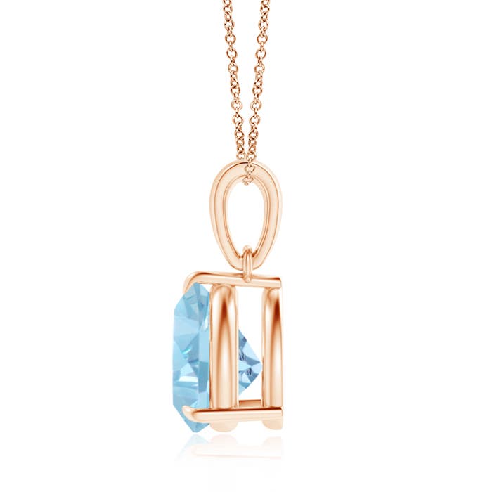 A - Swiss Blue Topaz / 2.2 CT / 14 KT Rose Gold