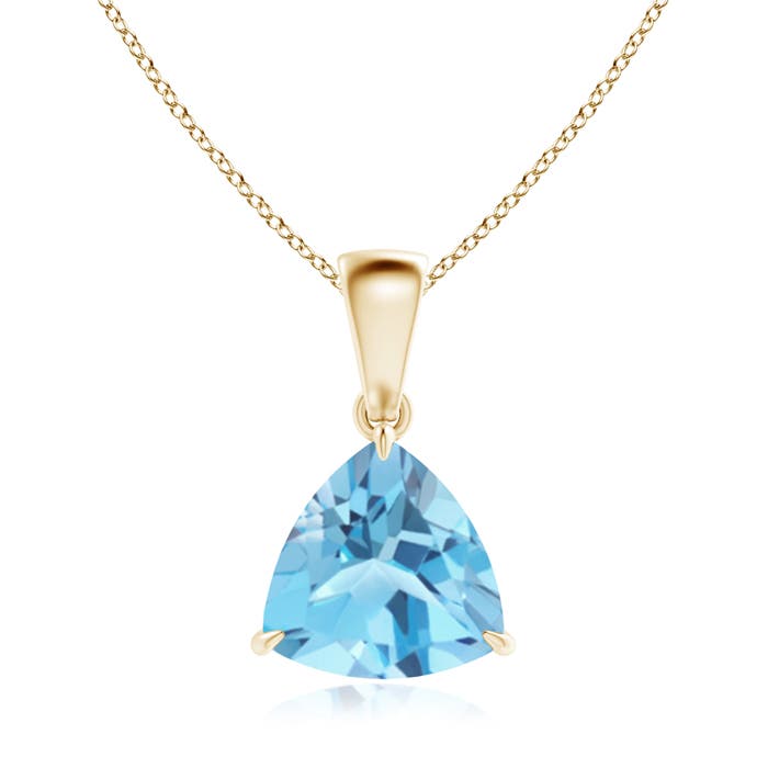 A - Swiss Blue Topaz / 2.2 CT / 14 KT Yellow Gold