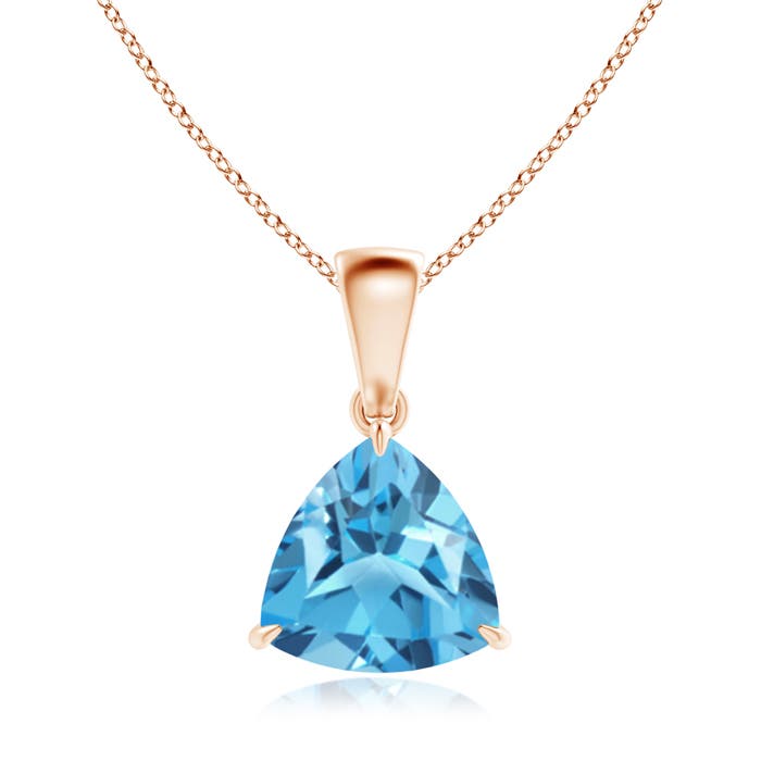 AA - Swiss Blue Topaz / 2.2 CT / 14 KT Rose Gold