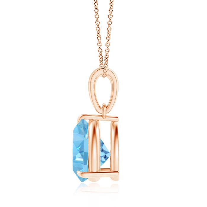 AA - Swiss Blue Topaz / 2.2 CT / 14 KT Rose Gold