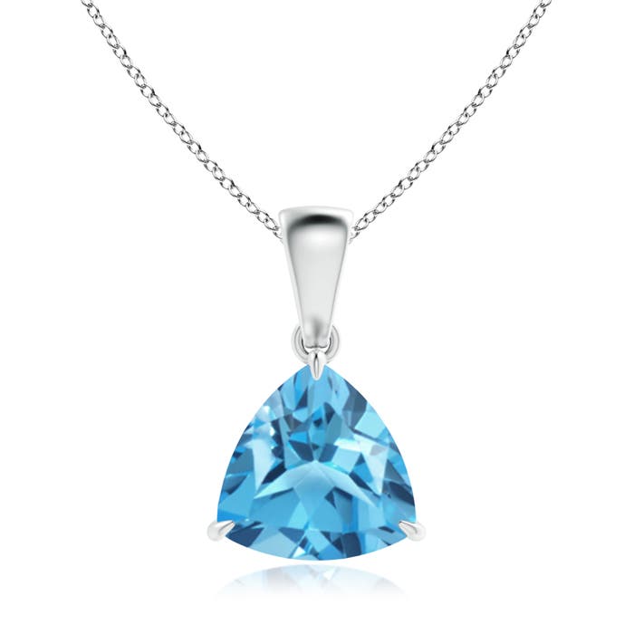 AA - Swiss Blue Topaz / 2.2 CT / 14 KT White Gold