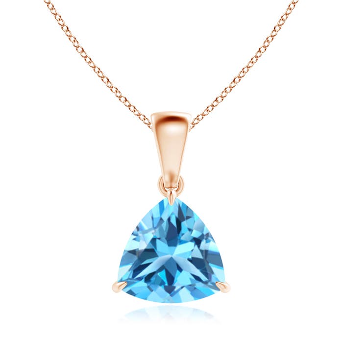 AAA - Swiss Blue Topaz / 2.2 CT / 14 KT Rose Gold