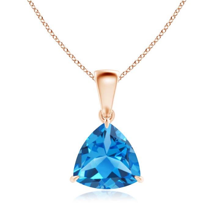 AAAA - Swiss Blue Topaz / 2.2 CT / 14 KT Rose Gold