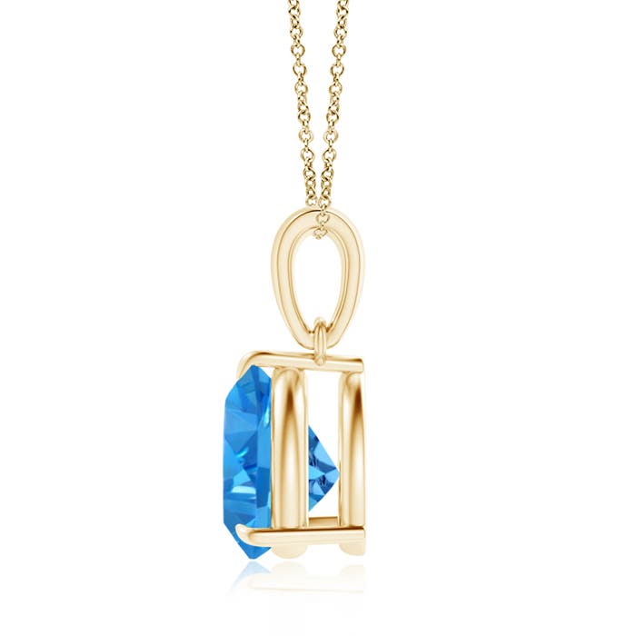 AAAA - Swiss Blue Topaz / 2.2 CT / 14 KT Yellow Gold