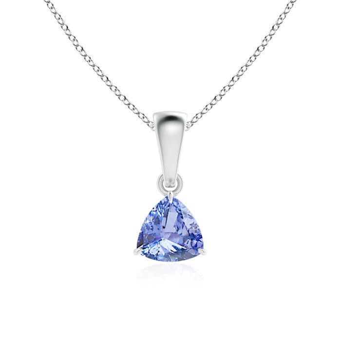 A - Tanzanite / 0.4 CT / 14 KT White Gold