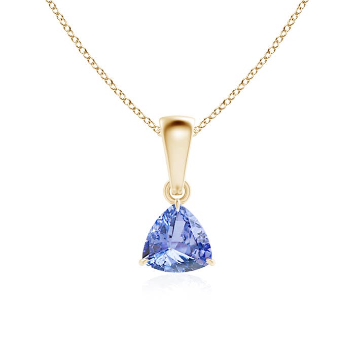 A - Tanzanite / 0.4 CT / 14 KT Yellow Gold