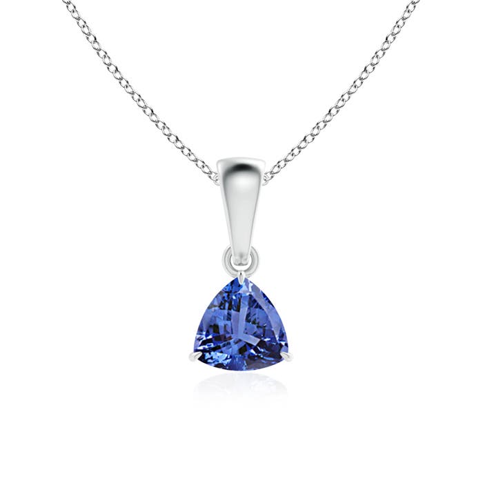 AA - Tanzanite / 0.4 CT / 14 KT White Gold