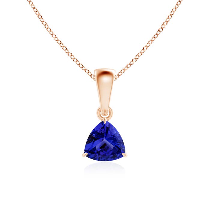 AAAA - Tanzanite / 0.4 CT / 14 KT Rose Gold