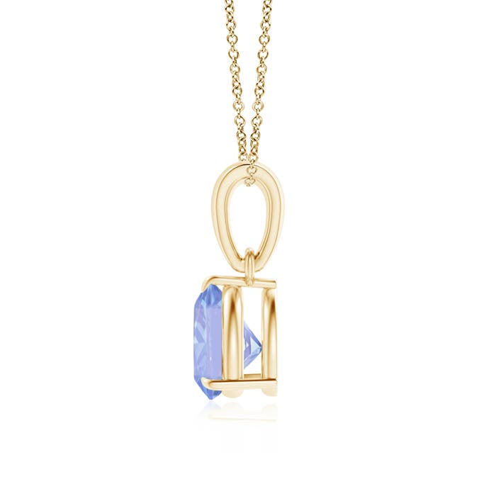 A - Tanzanite / 0.75 CT / 14 KT Yellow Gold