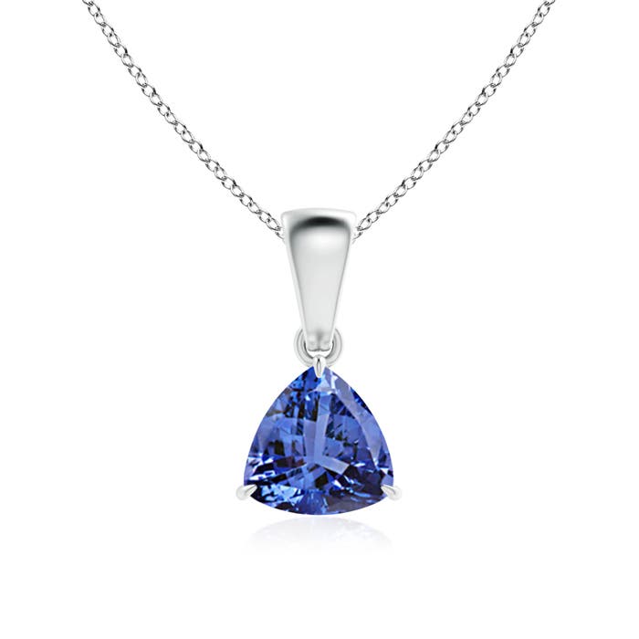 AA - Tanzanite / 0.75 CT / 14 KT White Gold