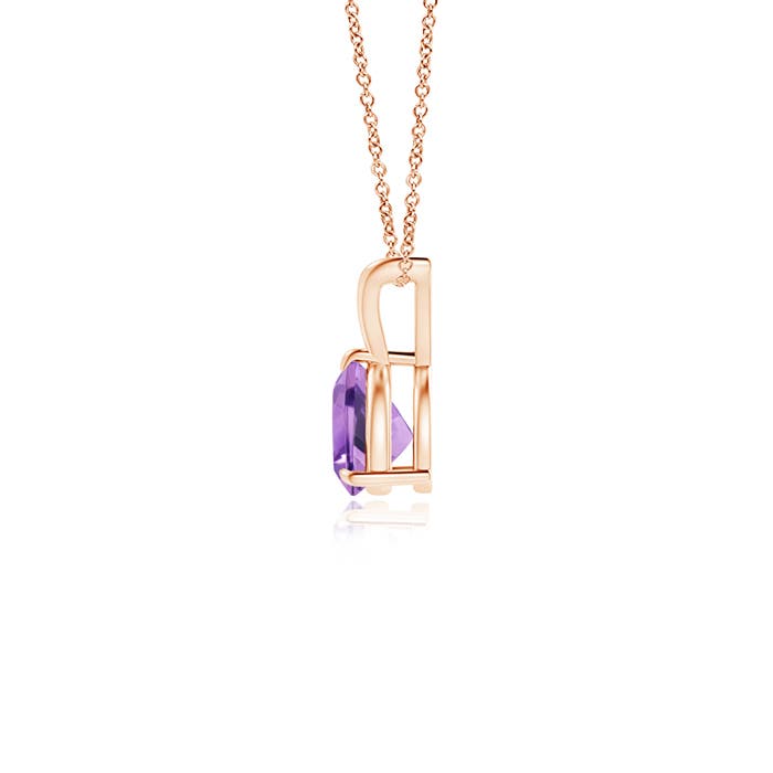 A - Amethyst / 0.4 CT / 14 KT Rose Gold