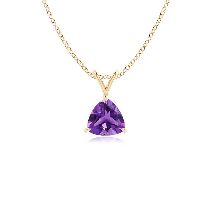 AAA - Amethyst / 0.4 CT / 14 KT Yellow Gold