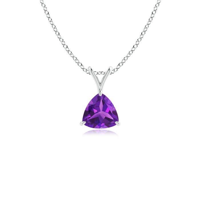 AAAA - Amethyst / 0.4 CT / 14 KT White Gold