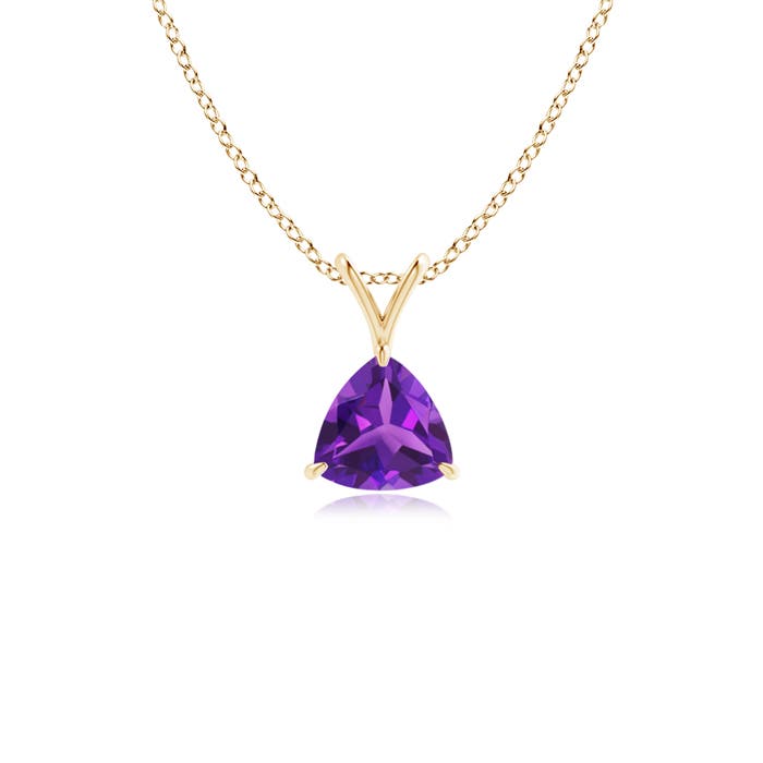 AAAA - Amethyst / 0.4 CT / 14 KT Yellow Gold