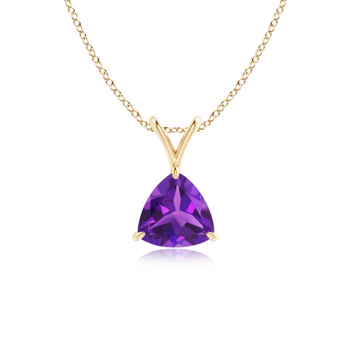 AAAA - Amethyst / 0.7 CT / 14 KT Yellow Gold