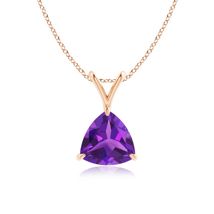 AAAA - Amethyst / 1.1 CT / 14 KT Rose Gold