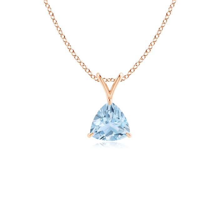 AA - Aquamarine / 0.35 CT / 14 KT Rose Gold