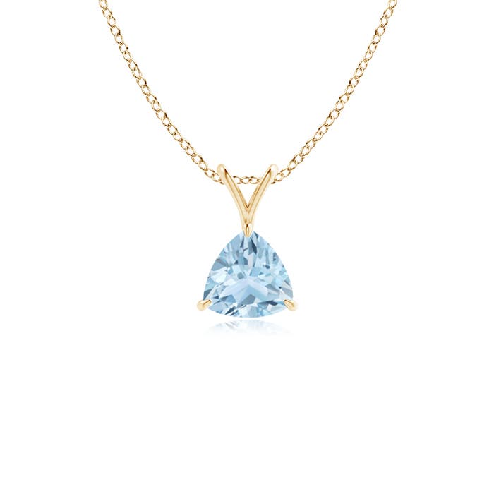 AA - Aquamarine / 0.35 CT / 14 KT Yellow Gold