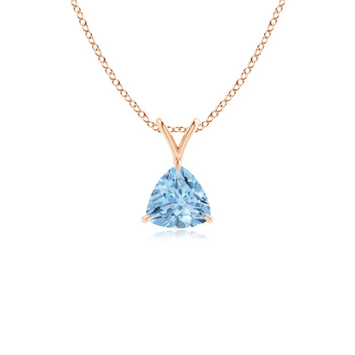 AAA - Aquamarine / 0.35 CT / 14 KT Rose Gold