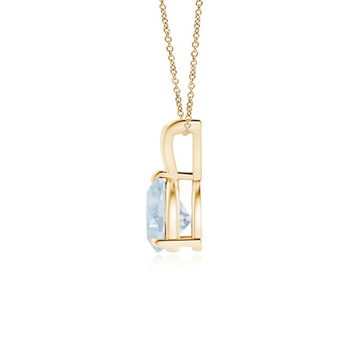 A - Aquamarine / 0.6 CT / 14 KT Yellow Gold