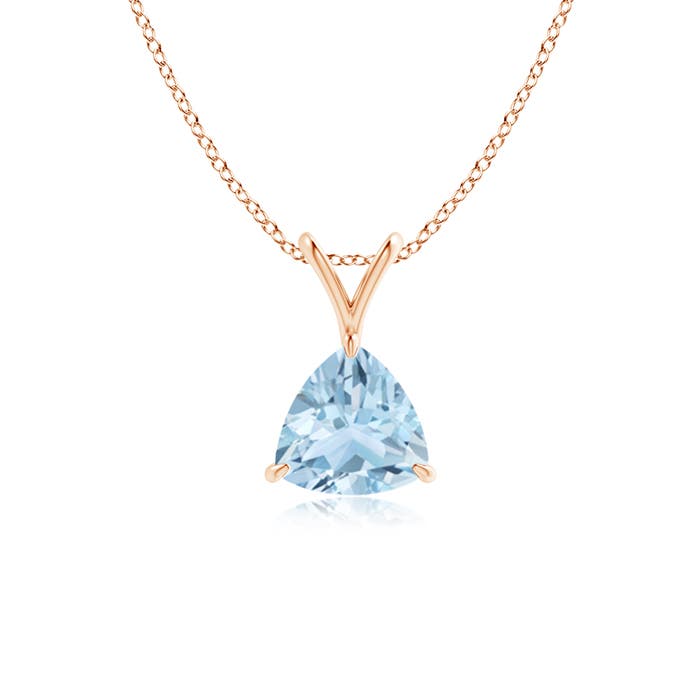 AA - Aquamarine / 0.6 CT / 14 KT Rose Gold