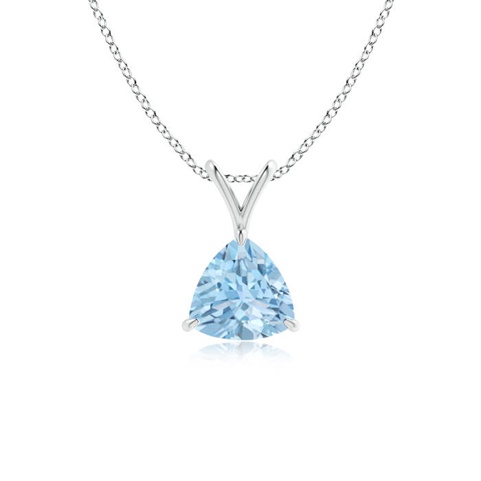 AAA - Aquamarine / 0.6 CT / 14 KT White Gold